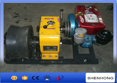 50KN Diesel Wire Rope Winch / Belt Driven 400MM Diameter Cable Drum Winch